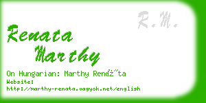 renata marthy business card